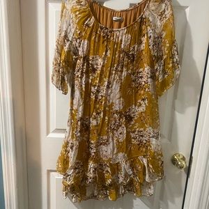 This is a very silky dress very silky  made in Italy has underline silk slip